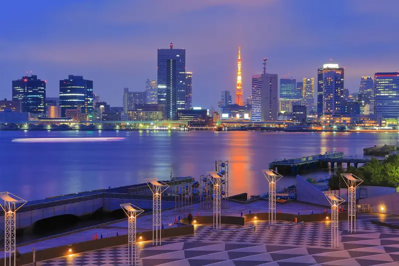 竹芝客船ターミナルからの夜景