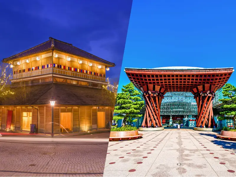 山代温泉古総湯／金沢駅鼓門