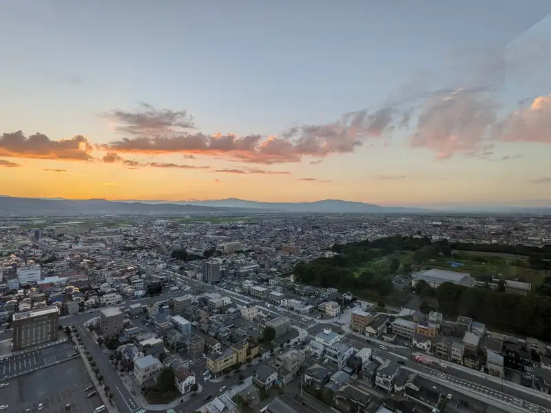 山形駅西口ワシントンホテル_霞城セントラルからの風景（イメージ）