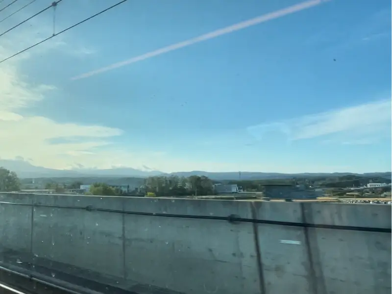 八戸駅周辺の車窓からの風景