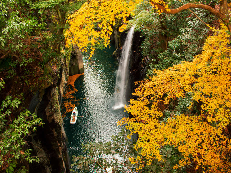 高千穂峡の紅葉
