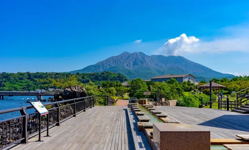 桜島溶岩なぎさ公園足湯