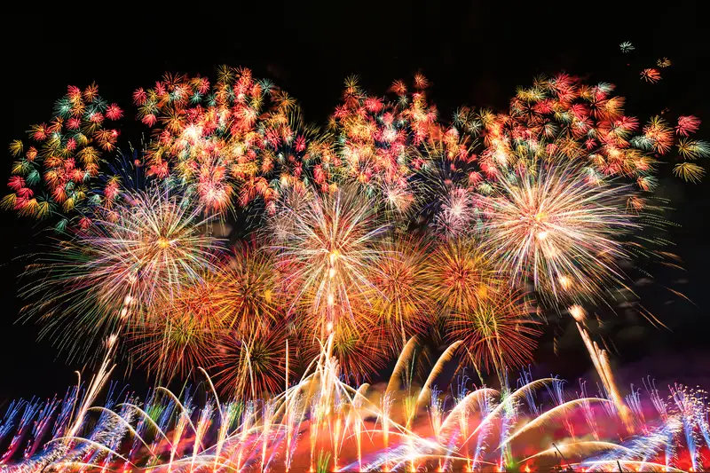 大曲の花火 全国花火競技大会の花火