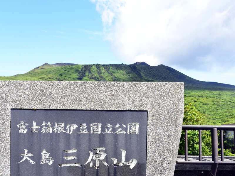 展望台から見た三原山