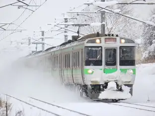 冬のJR北海道の快速エアポート