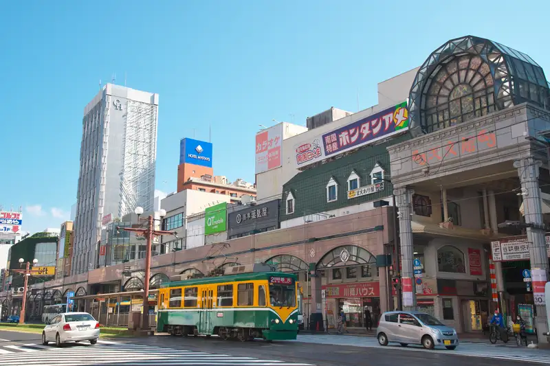 鹿児島市内の様子