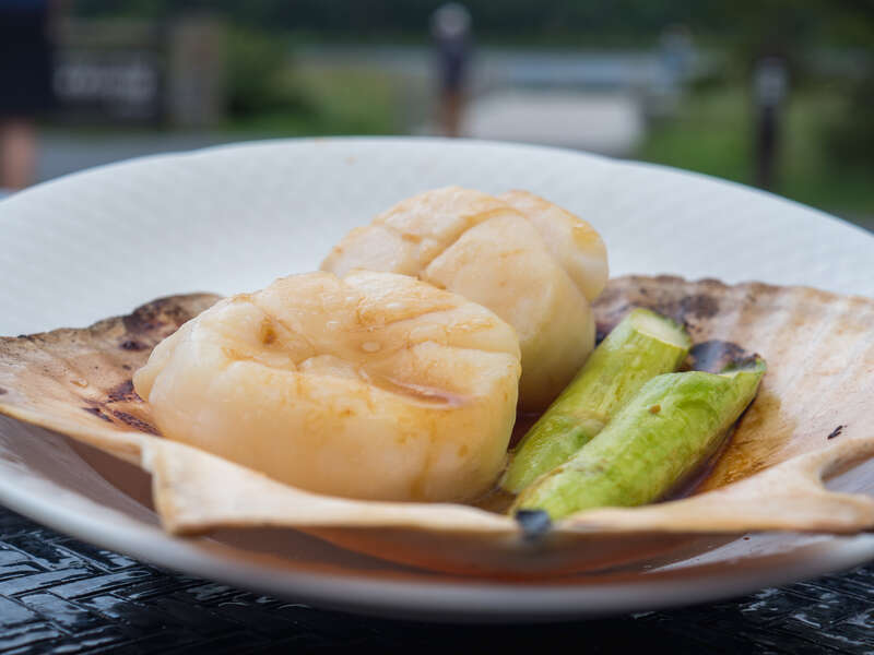 利尻名物ホタテ焼き