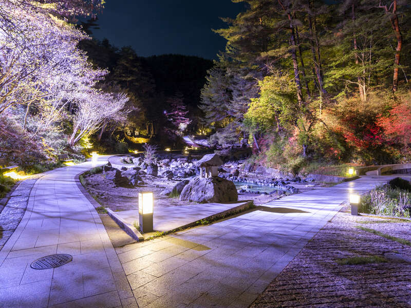 西の河原公園 ライトアップ