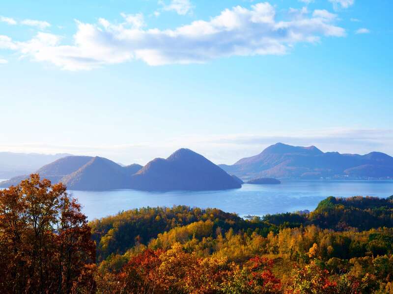 洞爺湖の紅葉